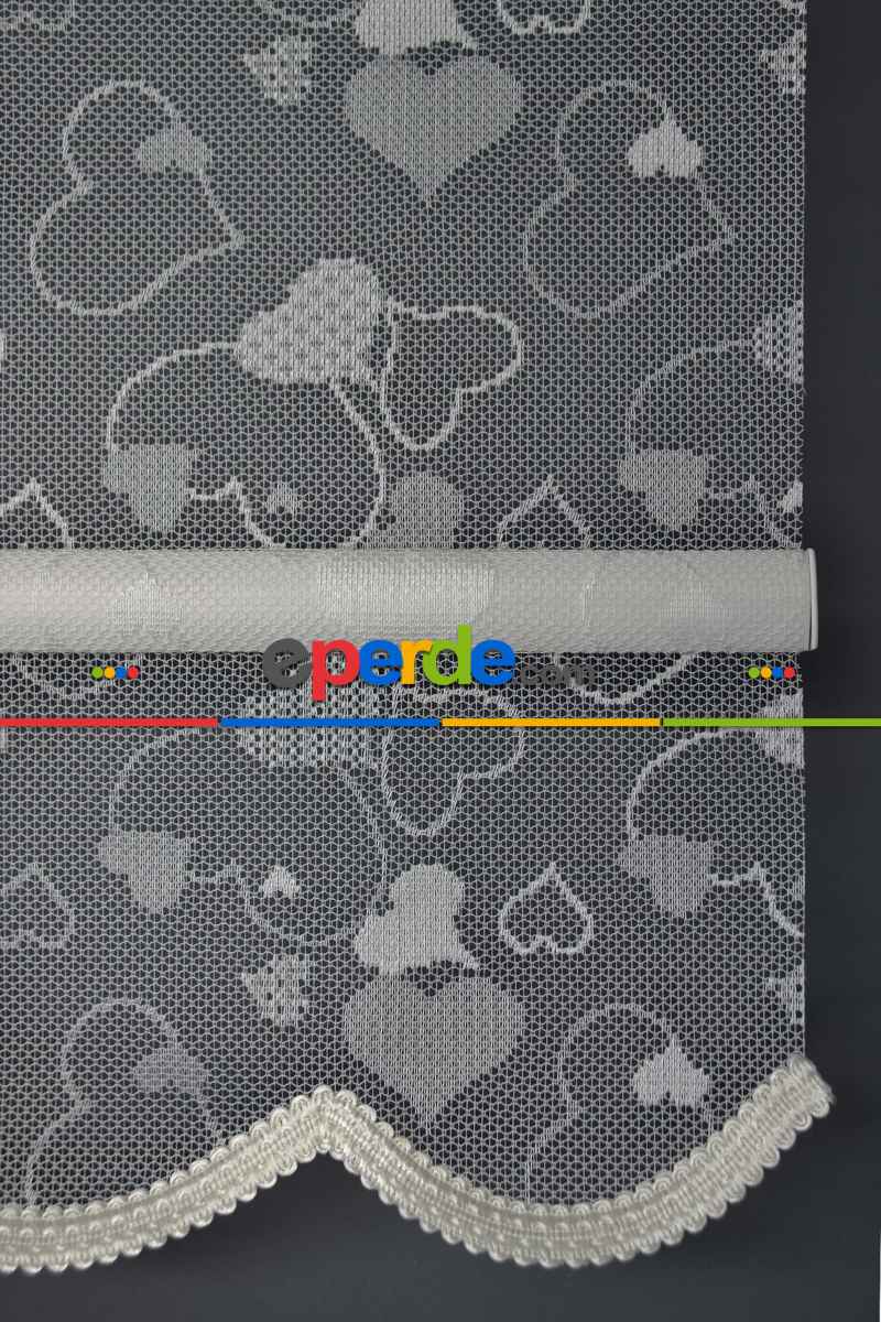 Halim Perdesan Dacuz-202 Beyaz Renk Etekli Veya Eteksiz Çift Mekanizmalı Tül Stor Perde