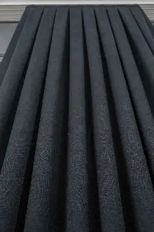 Siyah Düz Fon Perde En Dökümlü Fon Perde