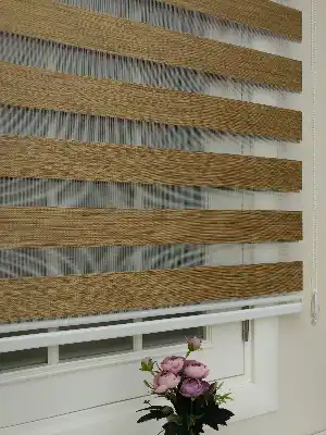 #üreticifirma %40 İndirimli Lüx Bambu Zebra Perde Ahşap Görünümlü