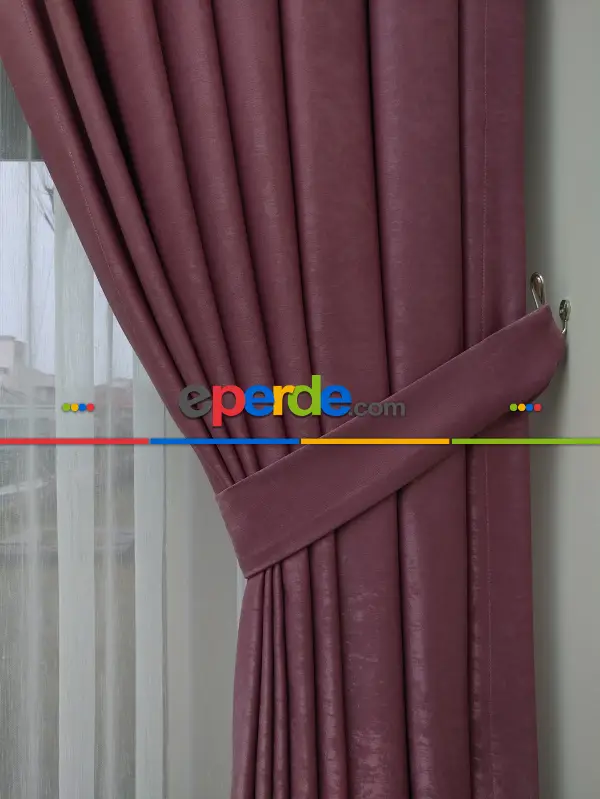 Soft Gülkurusu Fon Perde (180)- Gül Kurusu