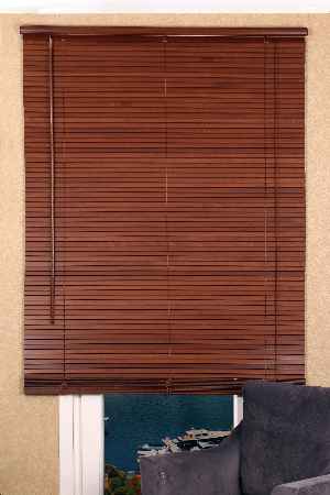 Mutfak Ahşap Jaluzi Perde- Kahverengi