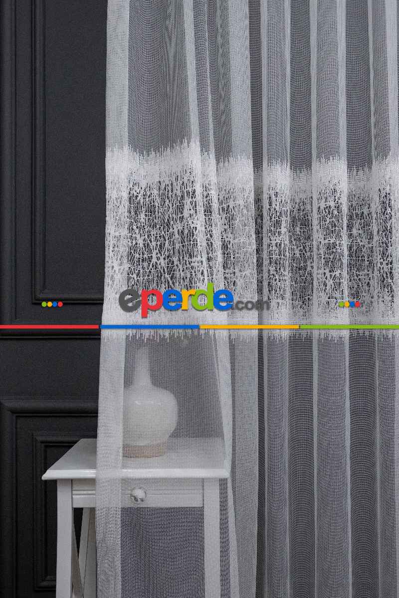 Ara Bant Buzul Desen Tül Yeni Sezon Tasarım Moda Tül