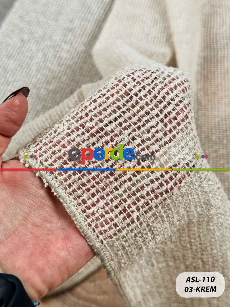 Yatak Odası - Keten Doğal Dokulu Düz Tül Perde, Ağır Gramajlı Özel Dokuma Premium Seri