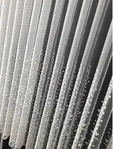 Papatya Desenli Tül Perde