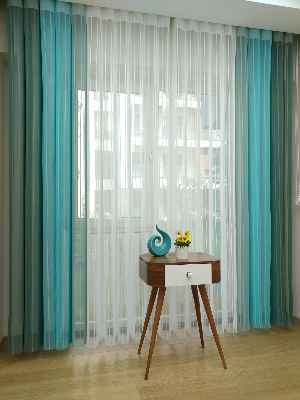 Salon - Çizgili Tül Dikey Zebra Perde - Ft27 Çağla Yeşili- Ft26 Turkuaz- Ft25 Mint Yeşili- Ft02 Ekru- Yeşil