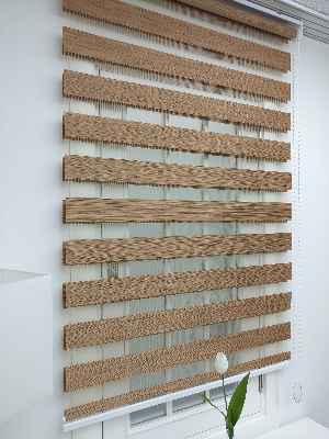 #üreticifirma %40 Indirimli !!! Kahverengi Bambu Zebra Perde Ozel Fiyat- Kahverengi