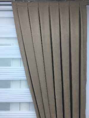 Açık Vizon Düz Fon Perde (280 Eninde)- Açık Vizon