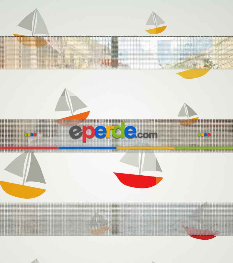 Bebek Odası Zebra Perde - Yelkenli Baskılı Zebra Perde- Kırmızı-Sarı-Beyaz-Gri Açık