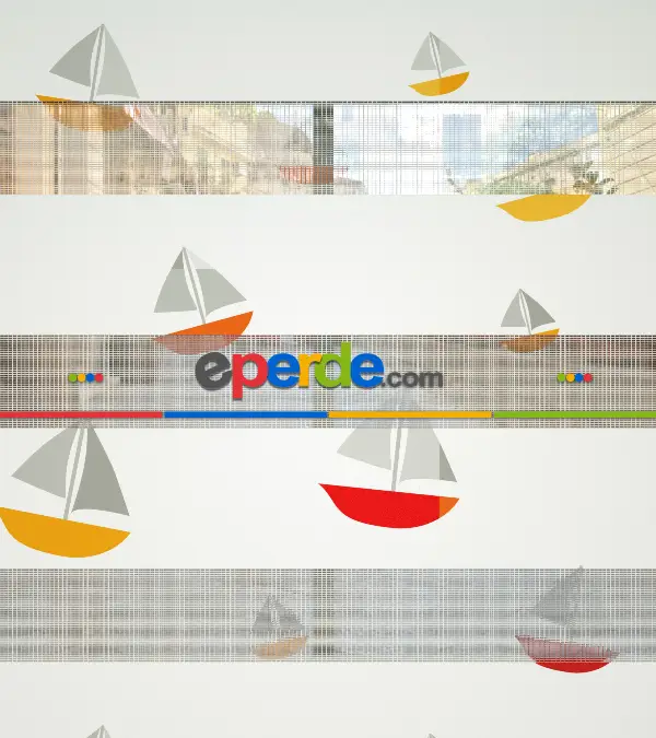 Bebek Odası Zebra Perde - Yelkenli Baskılı Zebra Perde- Kırmızı-Sarı-Beyaz-Gri Açık