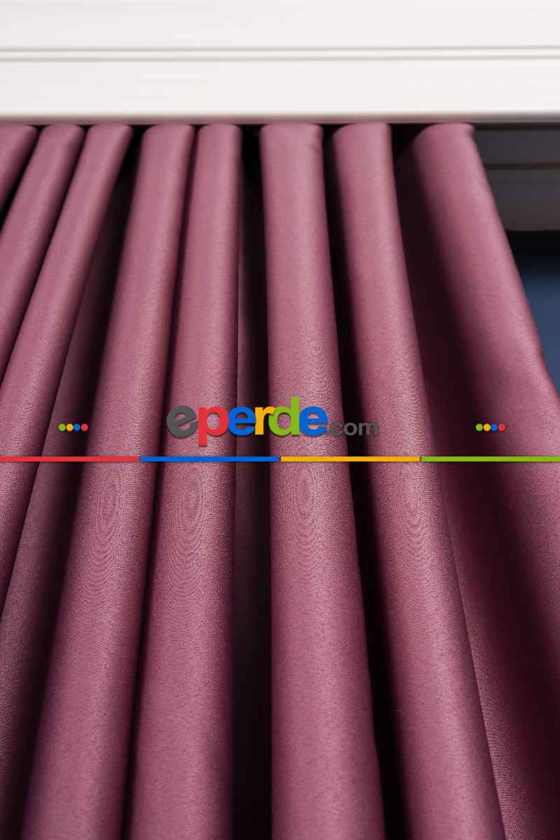 Gül Kurusu Işık Geçirmez Gül Blackaut Fon Perde