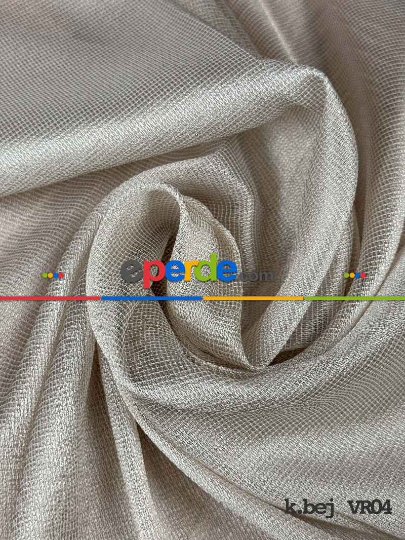 Yatak Odası - 6 Farklı Renk Tül Perde, Ağır Gramajlı Premium Seri, Kurşunlu Tül