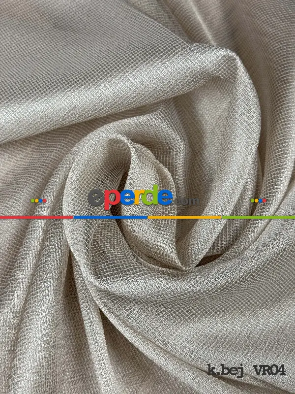 Salon - 6 Farklı Renk Tül Perde, Ağır Gramajlı Premium Seri, Kurşunlu Tül