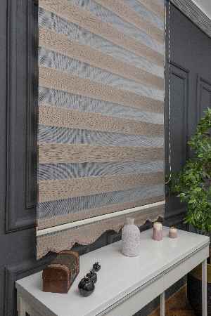 Mutfak Zebra Perde Düz Seri- Beyaz