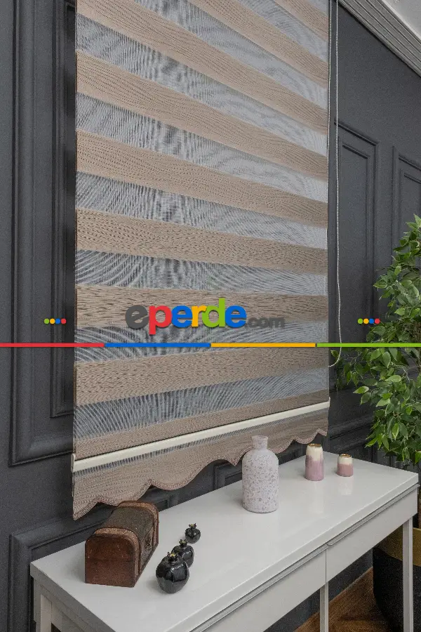 Mutfak Zebra Perde Düz Seri- Beyaz