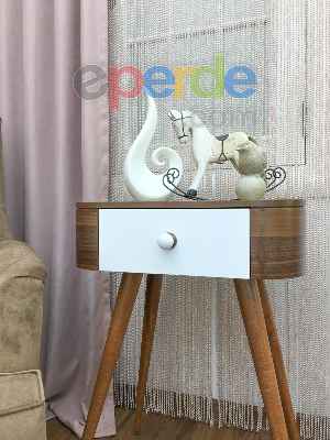 Pudra Pembe Bukle İp Perde- Pembe Pudra Pembe