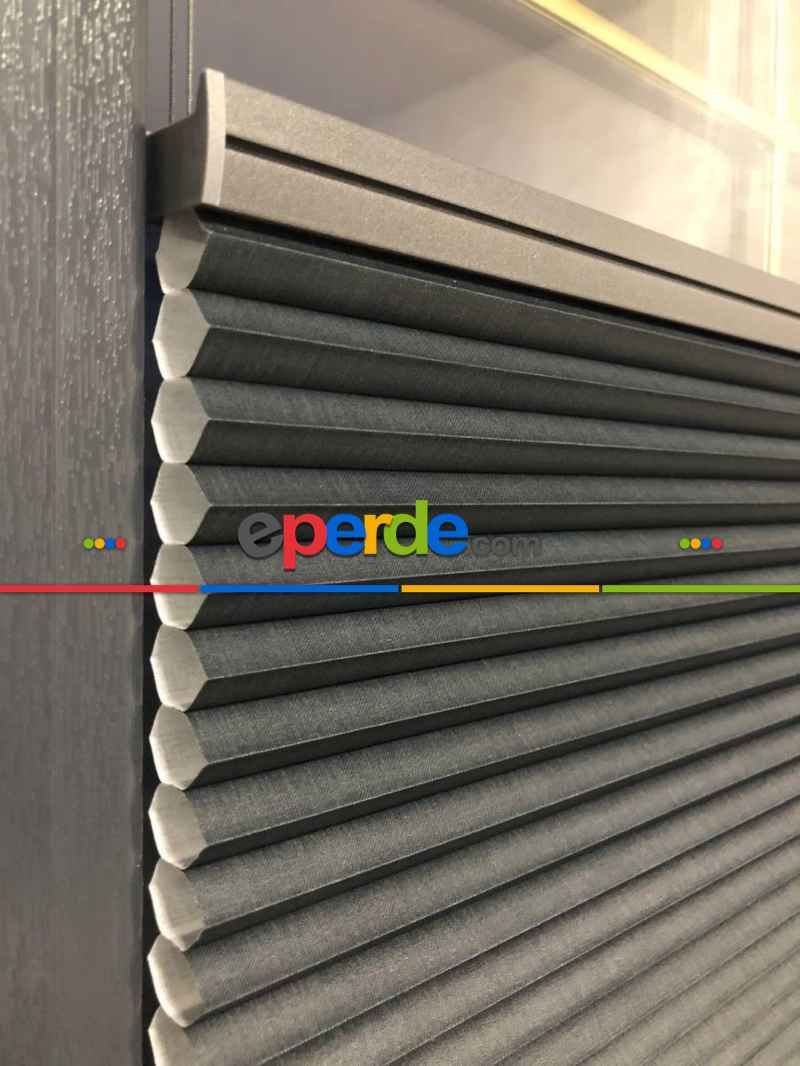 5 Renk Honeycomb Plise Perde, Kolay Montaj Sistemli, Cam Balkon Ve Pimapen İçin