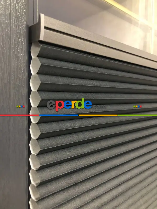 5 Renk Honeycomb Plise Perde, Kolay Montaj Sistemli, Cam Balkon Ve Pimapen İçin