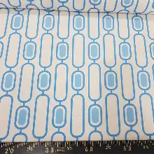 Geometrik Desenli Fon Perde Evm206e _g - Kumaşı Kalındır Duck Bezi Değildir.- Lacivert-Mavi-Beyaz