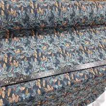 Mutfak Perdesi Kanat Fon Perde Desenli- Siyah