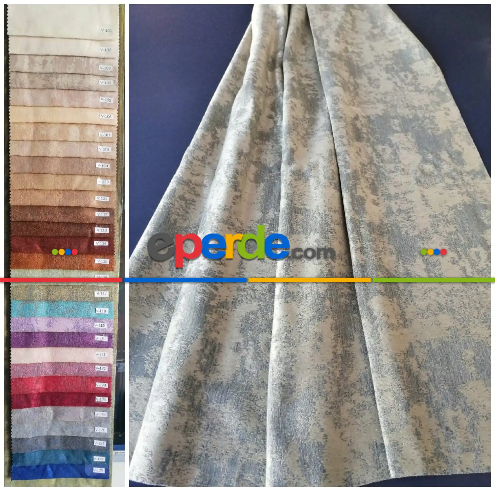 Elif Düz Jakar Dokuma Fon Perde - 29 Renk Seçenekli