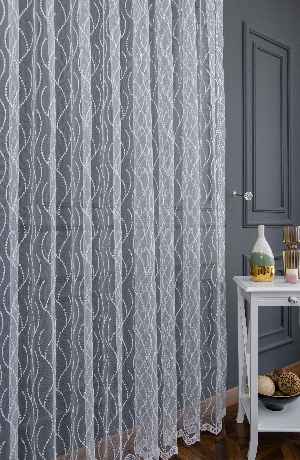 Yatak Odası - Brode Sarmaşık Desen Tasarım Tül Perde Yeni Model Tül