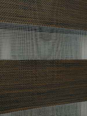 #üreticifirma %40 İndirimli Lüx Bambu Zebra Perde Ahşap Görünümlü -acı Kahve- Acı Kahve