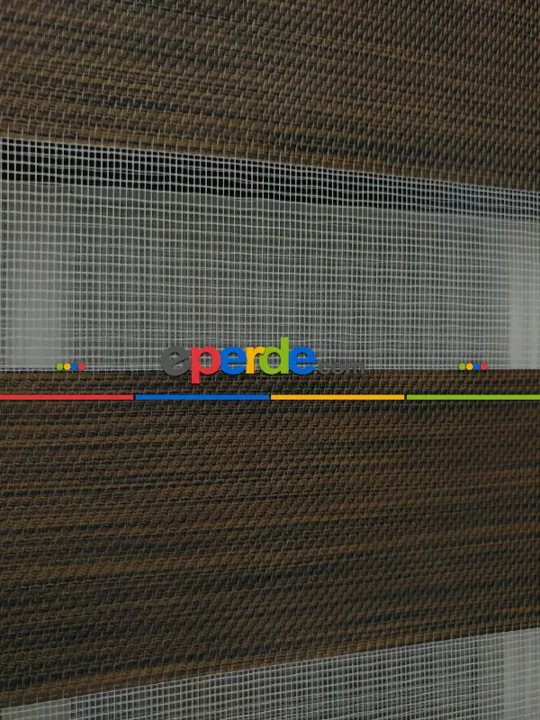 #üreticifirma %40 İndirimli Lüx Bambu Zebra Perde Ahşap Görünümlü -acı Kahve- Acı Kahve