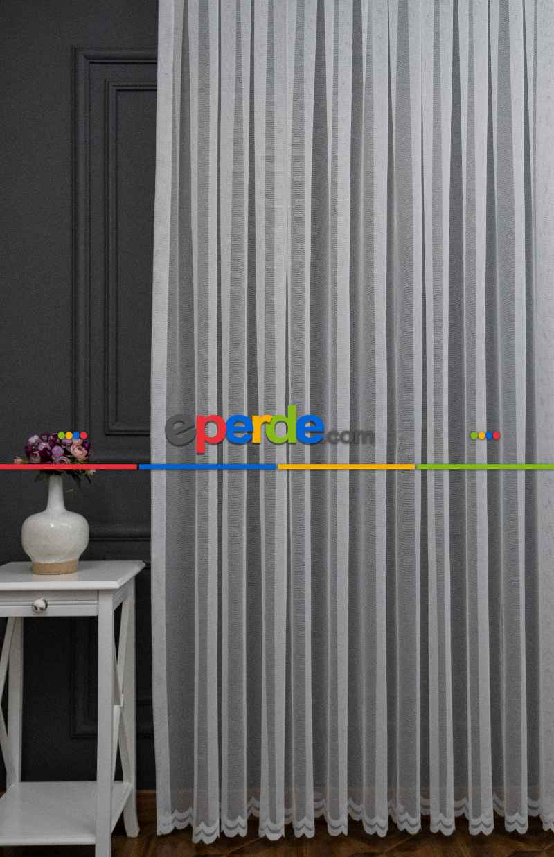 Yatak Odası - Taç Düz Sadem Sade Düz Tasrım Model Tül Perde