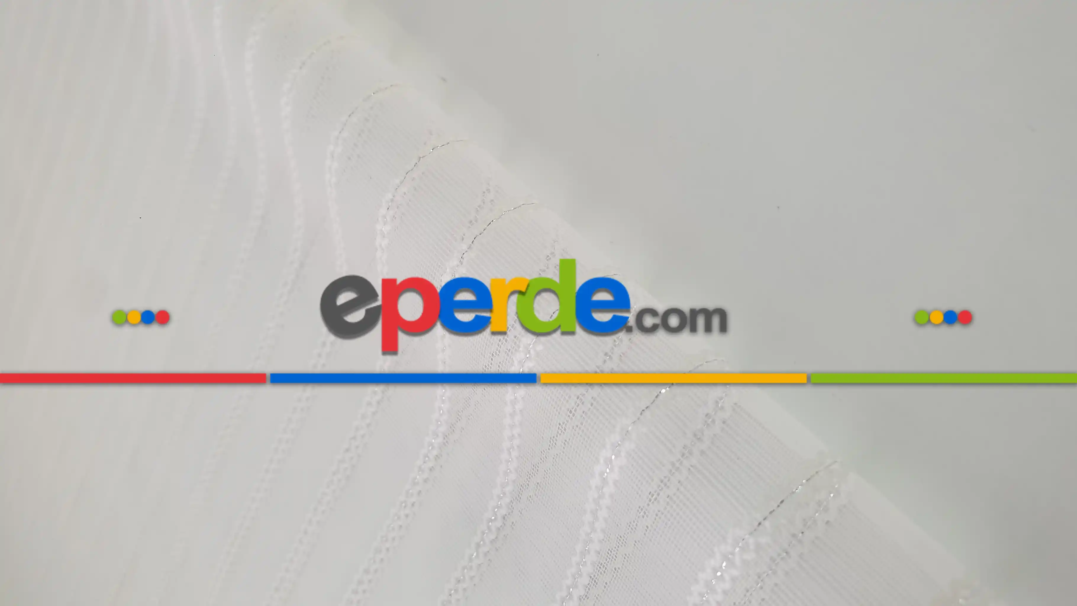 Yatak Odası - Çizgili Sim Çizgili Gümüş Metal Sim Çizgili Tül