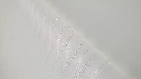 Yatak Odası - Çizgili Sim Çizgili Gümüş Metal Sim Çizgili Tül