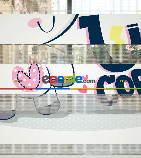 Unicorn Desenli Özel Baskılı Zebra Perde- Çok Renkli