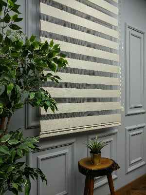 Salon Zebra Perde - 2021 Sezonu - Zebra Perde - Bambu Zebra Perde- Bej