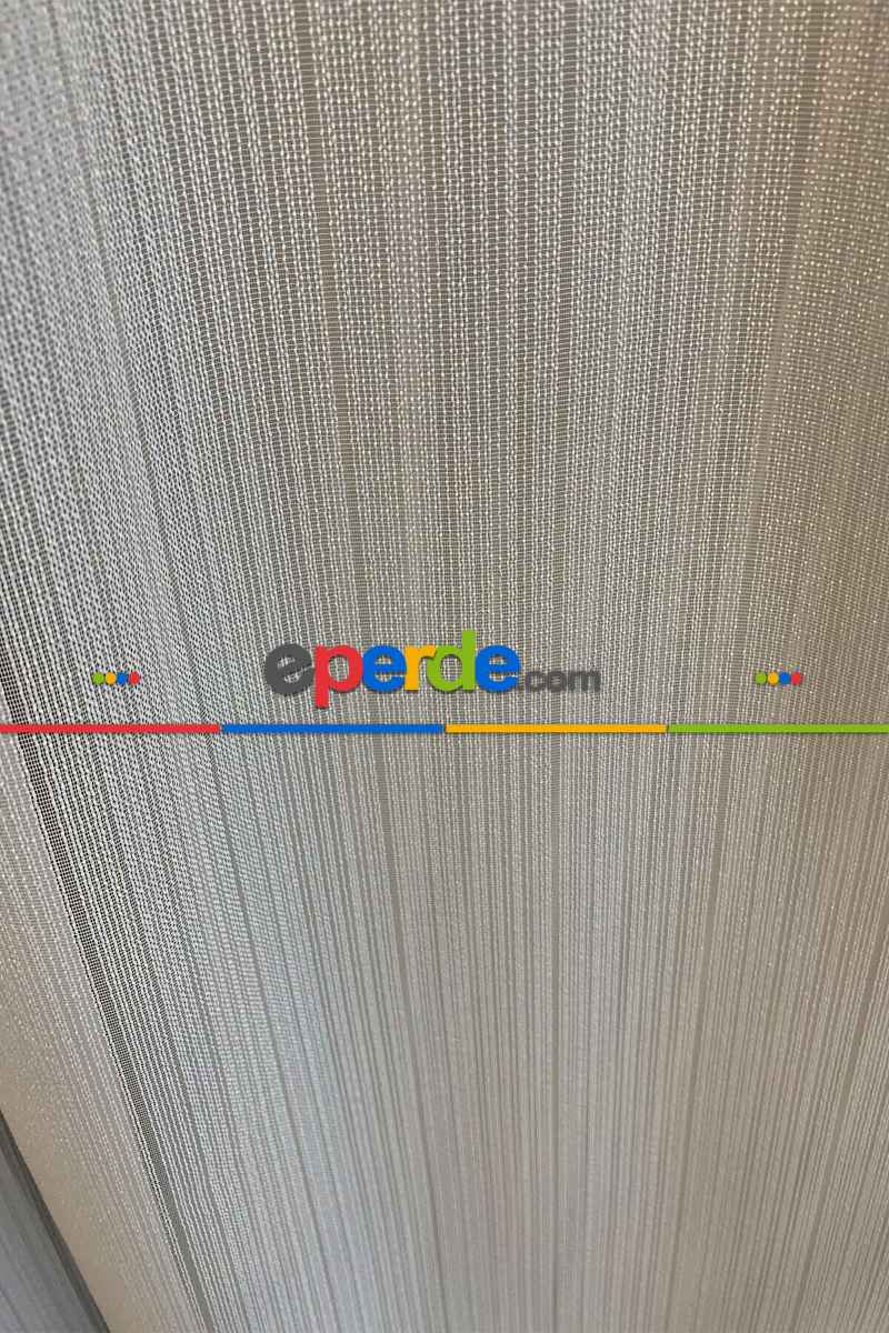 Mutfak - Brillant Çizgili Tül