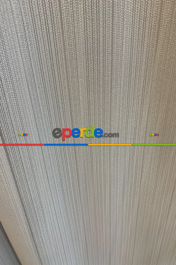 Yatak Odası - Brillant Çizgili Tül - Ütü İstemez