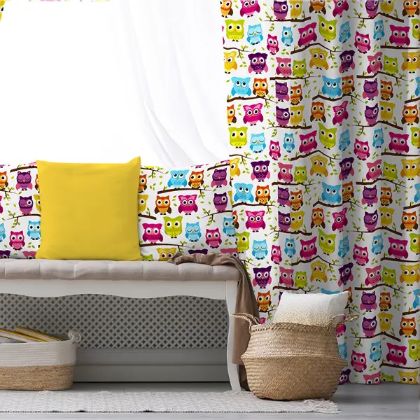 Çocuk Odası - Çocuk Odası Fon Perde Evim K-127 Kumaşı Kalındır Duck Bezi Değildir