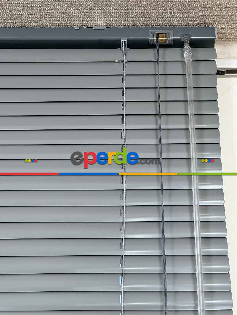 Koyu Gri Antrasit Alüminyum Jaluzi Perde - 25mm