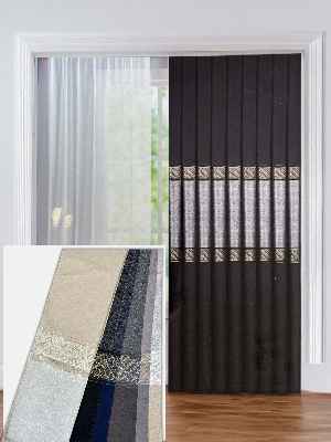 7 Farklı Renk Bordürlü Jakar Dokuma Fon Perde, Premium Kalite Seri