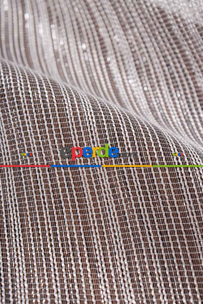 Gümüş Simli Çelik Armür Tül Perde Akdz 970