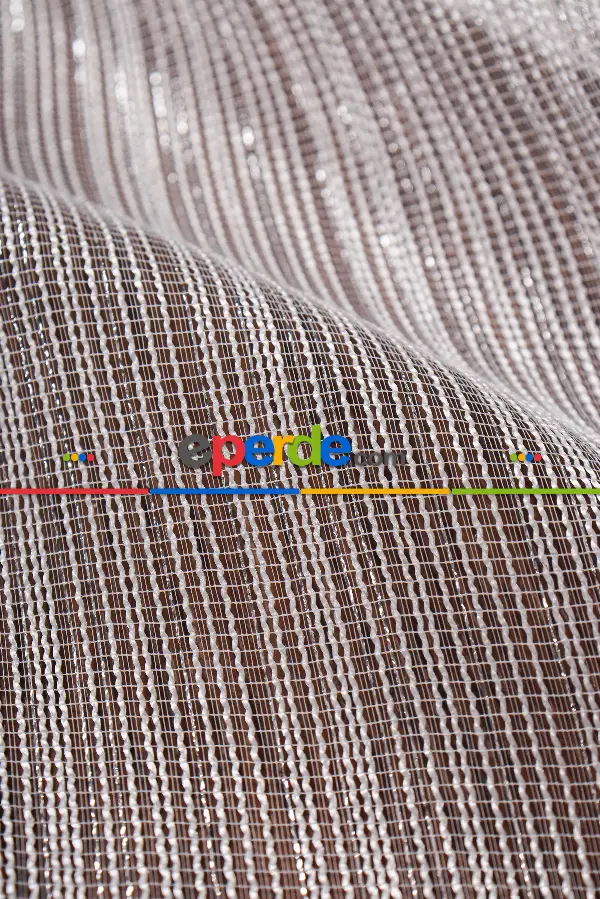 Gümüş Simli Çelik Armür Tül Perde Akdz 970