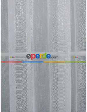 Yağmur Damlası Örme Tül- Ekru