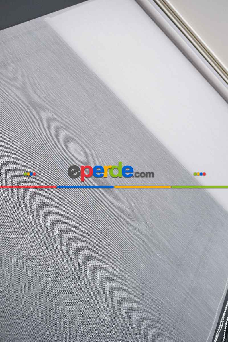 Foldet Keten Tül Ekru