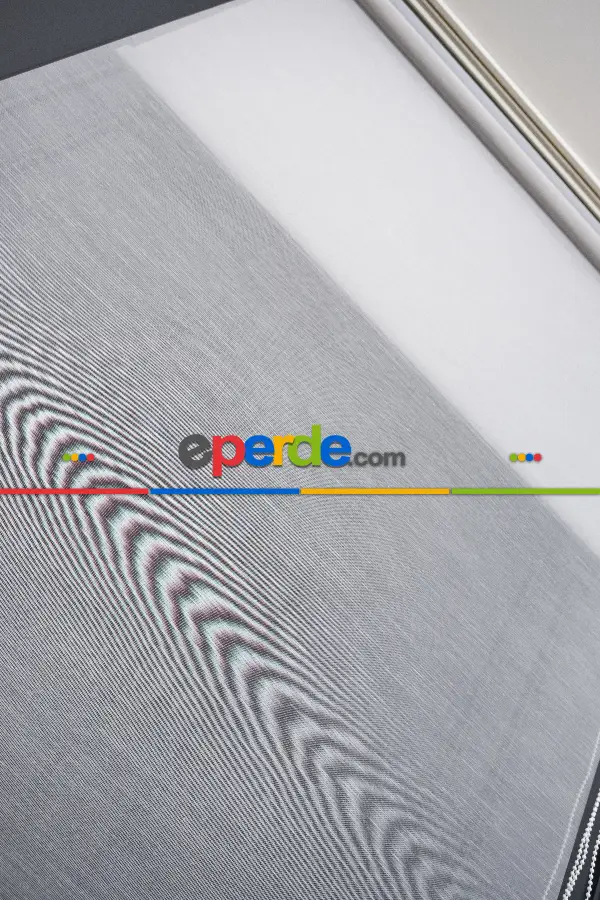 Foldet Keten Tül Ekru