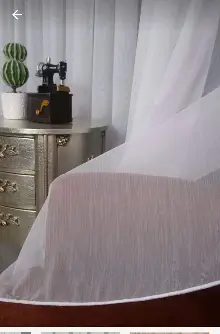 Hafif Keten Armür Tül Kampanyalı Fiyat !! Ekru Renk Kırık Beyaz- Ekru - Kurşunlu Tül