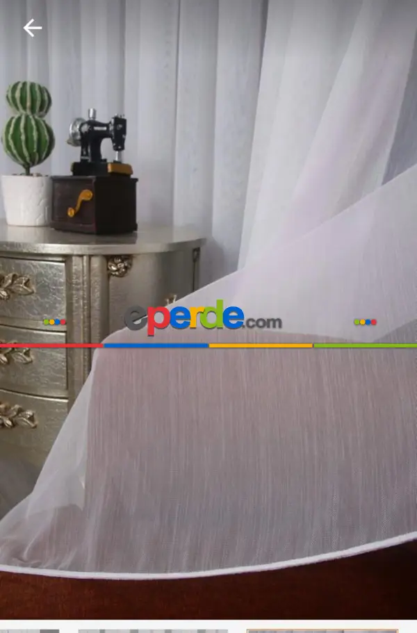 Salon Tül Perde - Hafif Keten Armür Tül Kampanyalı Fiyat !! Ekru Renk Kırık Beyaz- Ekru - Kurşunlu Tül