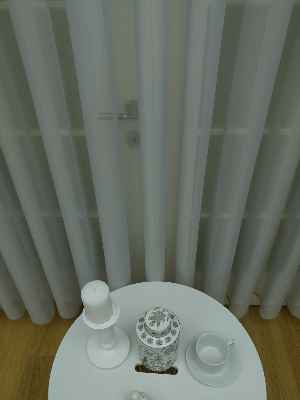 Mutfak - Açık Gri Tergal Vual Düz Tül Perde Elit Ürün