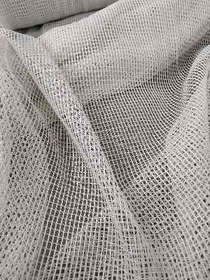 Düz File Tül Perde - Krem