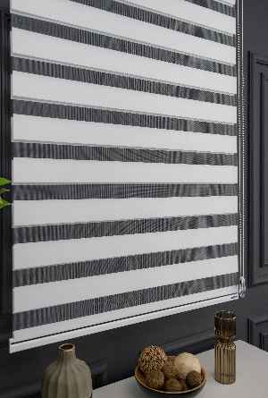 Mutfak Zebra - Ekru Renk Düz Zebra, Mekanize Perde