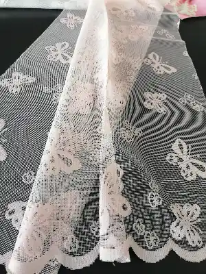 Roma Kelebek Çocuk Odası Örme Tül - Pembe