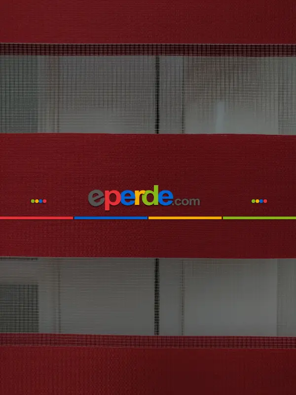 Salon Zebra - Rakipsiz Fiyat Son İndirim!!!İndirimli!!! Zebra Perde Kırmızı Zebra Ozel Fiyat- Kırmızı