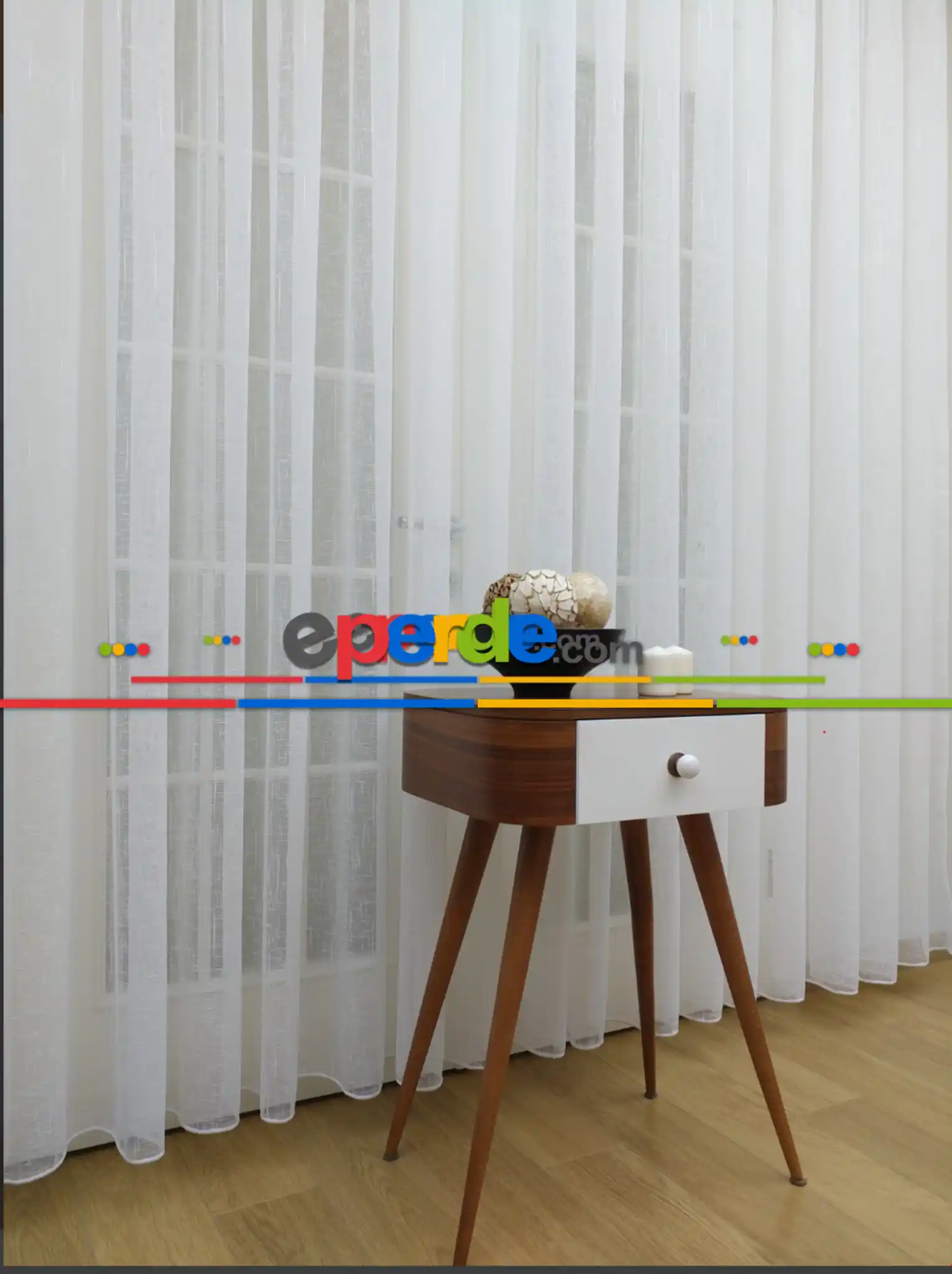 Natural Keten Hazır Ölçü Tül Birinci Kalite İplikten Özel Üretilmiştir - Kurşunlu Tül 100cm X 240cm 